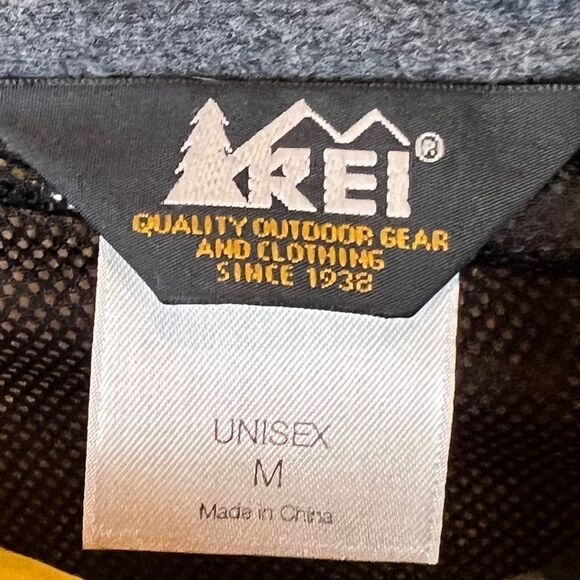 REI Men’s Lightweight Reflective Strip Windbreaker Vented Yellow Jacket Sz M - Picture 13 of 13